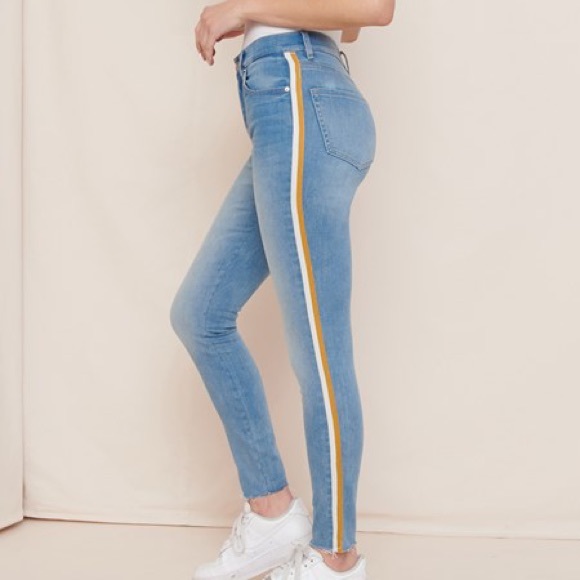 jeggings with stripe down the side